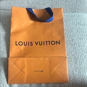 Louis Vuitton Orange and Blue Luxury Bag